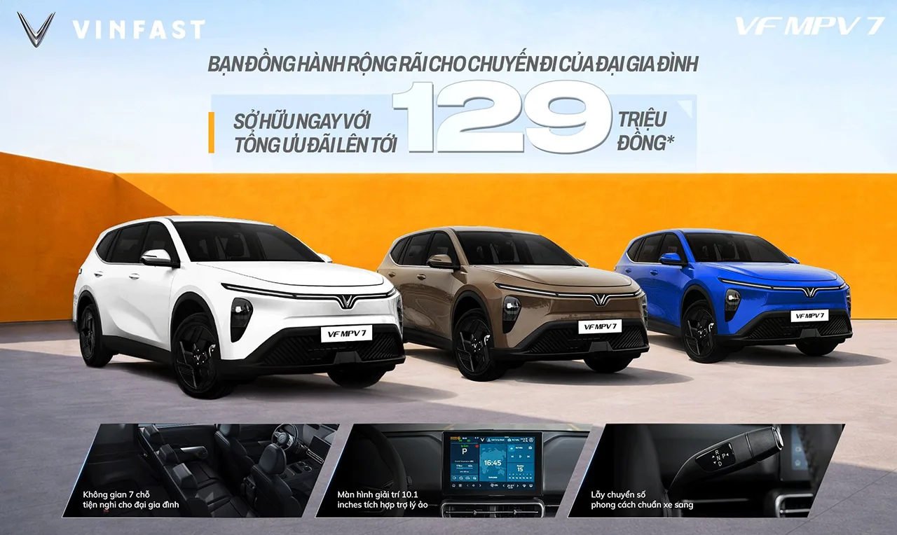 VF MPV 7 - LỰA CHỌN TỐI ƯU CHO ĐẠI GIA ĐÌNH VIỆT